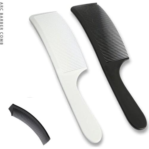 Professional Curved Barber Clipper Comb Flat Top Cutting Comb for Men Stylist Hairdresser