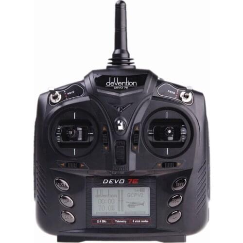Walkera DEVO 7E 2.4G 7CH DSSS Radio Control Transmitter+RX601 or RX701Receiver for RC Helicopters Airplanes Multi-axis Rotors