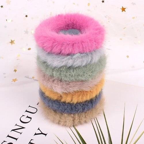 Girls Scrunchie Elastic Hair tie Telephone Line Ropes Women Girls Ball high stretch Hair Bands Kid Ponytail Accessories 0907a