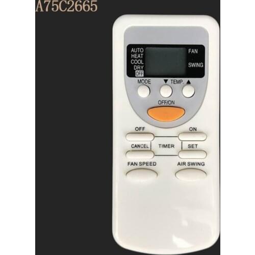 10pcs/lot) New A75C2665 Replacement For PANASONIC Air Conditioner Remote Control AC A/C a75c2663 a75c2664 2953 a75c2581