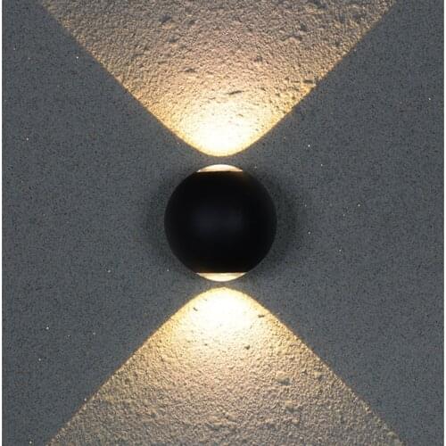 Aluminum Ball LED Wall Light Fixtures Bsthroom Mirror Lights Waterfool Outdoor Lighting Modern Wall Lamp Bedroom Bar Wandlamp