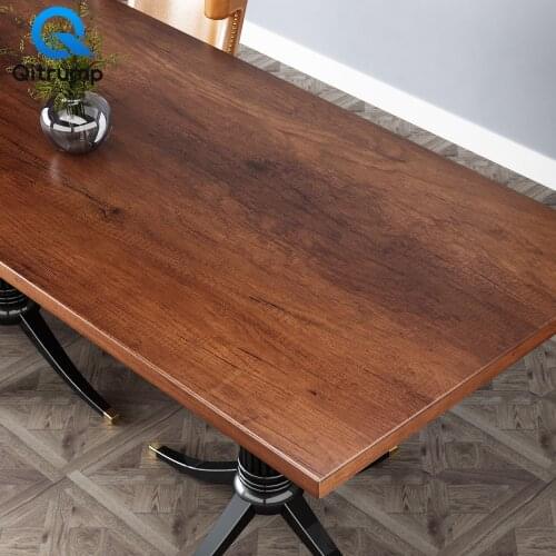 Waterproof Self-adhesive Wood Grain Wallpaper Film Kitchen Cabinet Bedroom Wardrobe Furniture Desktop Renovation Stickers Decor