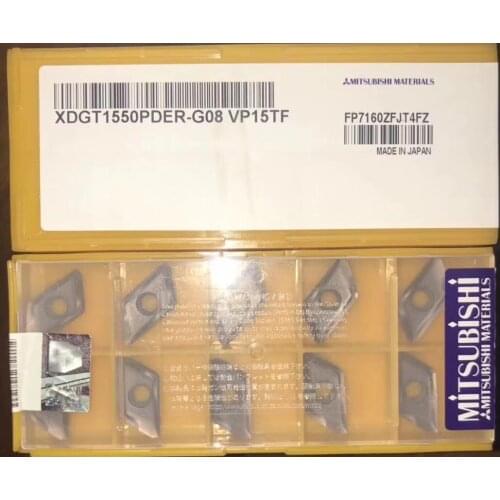 XDGT1550PDER-G08 VP15TF 10pcs original Mitsubishi milling insert DIAEDGE