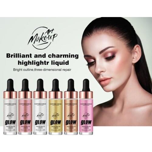 Highlight liquid foundation moisturizing concealer face eye highlighter face makeup contour palette liquid highlighter cosmetic