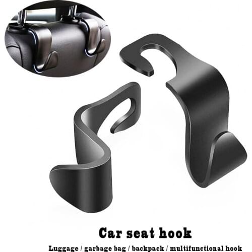 1/2/4Pcs Omaments Universal Car Seat Hook Back Hook Interior Portable Hanger Holder Storage For Car Bag Purse Cloth 2021