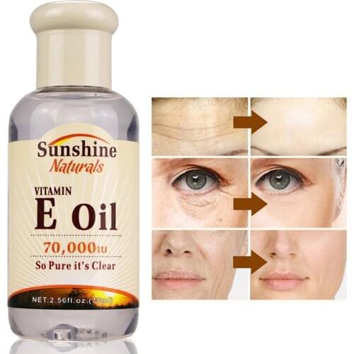 100% Natural Facial Serum Vitamin E Oil Essence Oil Face Whitening Nurish Anti Wrinkle Skin Care Anti-Wrinkle Lifting TightTSLM1