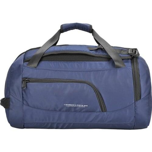 2PCS / LOT Gym Bags Men Sports Fitness Pack One Shoulder Bag Womens Handbags Travel Bags Nylon Waterproof Handbag Package