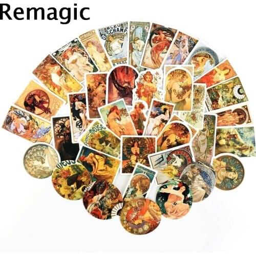 38pcs Maria Mucha graffiti TV show stickers packs anime 90s anime paster cosplay scrapbooking diy phone laptop decoration gifts