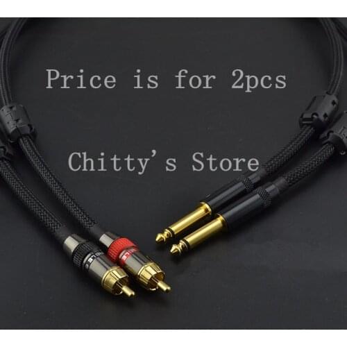 6.35mm turn RCA Double Lotus to 6.5mm