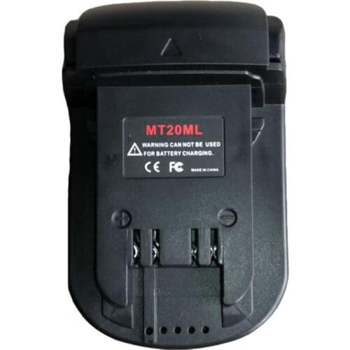 Mt20Ml Battery Converter Adapter For Makita 18V/20V Li-Ion Battery Bl1830 Bl1860 Bl1815 For Milwaukee M18 Li-Ion Battery