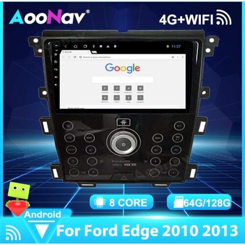 For Ford Edge 2010 2013 Car Radio Multimedia Player GPS Navigation Android System Stereo Screen Driving Video Recorder