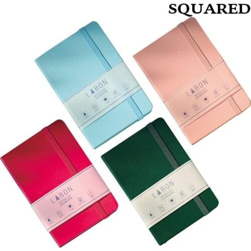A5 Hard Cover Squared Grid Notebook Diary Journal