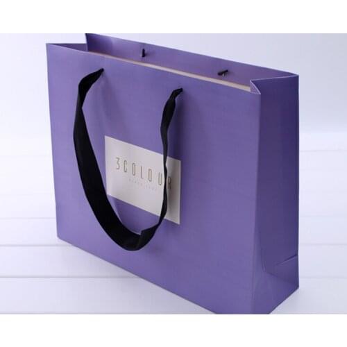 Fast delivery Promotional FSC certificated paper carry bag with flat handles/free sample paper bag --XP2165