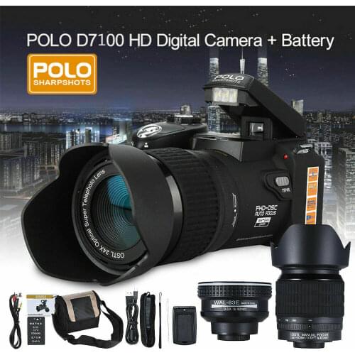 D7100 Camaras HD 33MP 3" LCD 24X ZOOM LED Digital DSLR Camera Photo Camcorder camera profissional digital camera