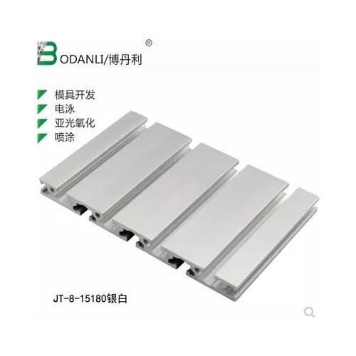 15180 aluminum extrusion profile wall thickness 2.2mm groove width 8mm length 250mm industrial aluminum profile workbench 1pcs