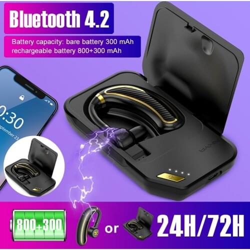 K21 Business Bluetooth Headset Suspend Standby Sport Wireless Earphone Sweatproof Fitness Bluetooth Earphones for phones