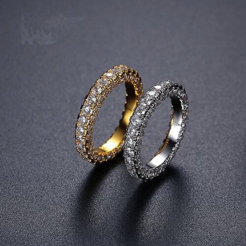 Funmode Fashion Luxury Round Cubic Zircon Statement Rings For Women Jewelry Accessories anillos para hombre Wholesale FR167