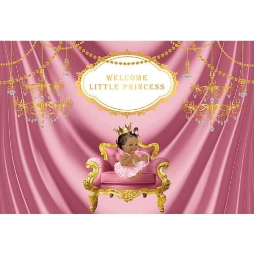 Royal little princess Backgrounds photography vinyl fotografia baby shower photo Backdrop for photographer studio kits LV-757