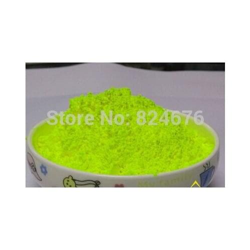 Lemon yellow LED luminous powder phosphor powder,DIY Nail glitter,glow powder,100g/ glowing in dark Powder