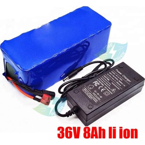 36V 8ah lithium ion battery BMS 36v li ion battery 18650 for 750w ebike scooter bicycle motorcycle +2A charger