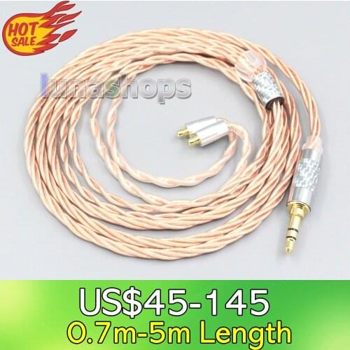 LN007186 Silver Plated OCC Shielding Coaxial Earphone Cable For Acoustune HS 1695Ti 1655CU 1695Ti 1670SS