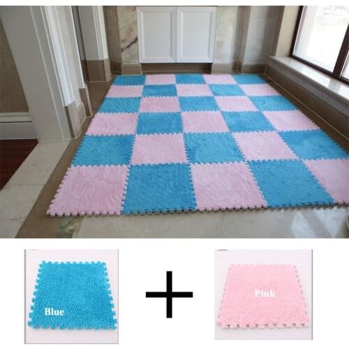 Soft EVA Foam Short Fur Puzzle baby play mat Interlock Floor Mat Exercise Mat Living Room for baby Gym Speelkleed