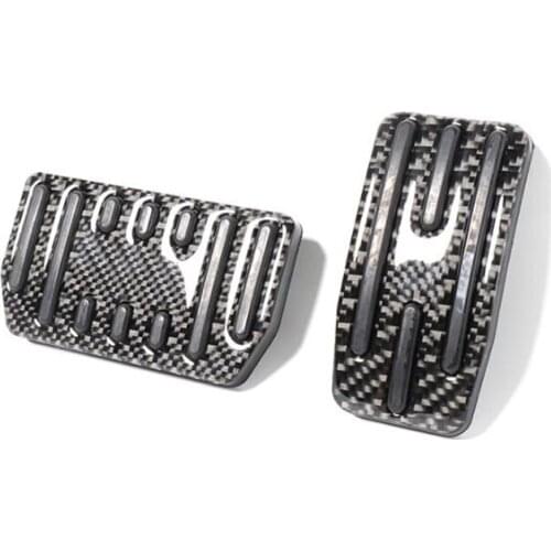 Foot Pedal Cover for Tesla Model 3 Model Y Accessories, Nonslip Rest Pedal Pad, Car Carbon Fiber Pedal Pad Cover