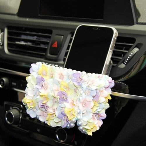 New Car Air Outlet Flower Storage Box Car Mult-function Storage Box Creative Air Outlet Mobile Phone Holder Storage Box