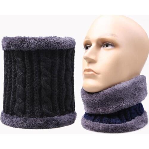 New Fashion Winter Scarf For Women Men Scarf Thickened Wool Collar Scarves Neck Scarf Cotton Unisex Knitting Solid Color Scarves