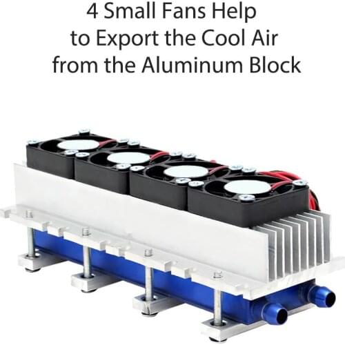 Semiconductor Chilling Plate MINI Air Conditioning Refrigerator Cooling Module 12V Electronic Refrigerator Cooler Component 288W