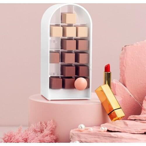 18 Grid Lipstick Storage Box Transparent Dustproof Lip Gloss Display Stand Plastic Box With Lid Home Storage Products