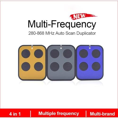 Garage Door Remote Control Duplicator Clone 287MHz-868MHz Multifrequency Gate Remote Control Door Opener Green LED Light