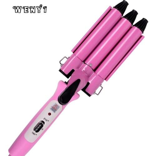 High Quality Professional 220V Hair Curling Iron Ceramic Triple Barrel Hair Curler Hair Waver Styling Tools Hair Styler