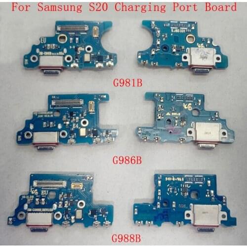 USB Charging Port Connector Board Parts Flex For Samsung S20 G981B S20 Plus G986B S20 Ultra G988B Euro Version Quick Charge