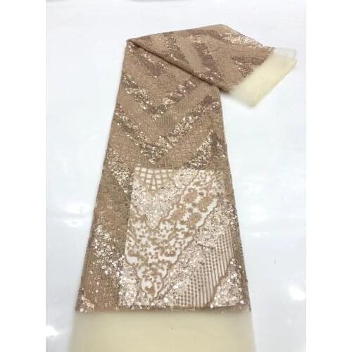 High-quality embroidery, exquisite totem embroidery, African lace fabric, suitable for fashionable ladies' skirts