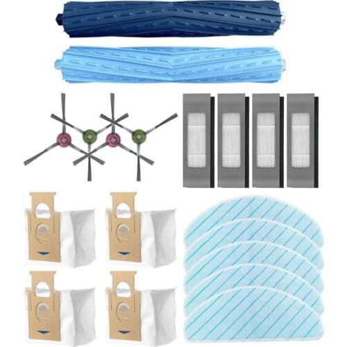 For ECOVACS DEEBOT OZMO T9 AIVI Robot Vacuum Cleaner Main/Side Brush Dust Bag HEPA Filter Mop Cloth Parts