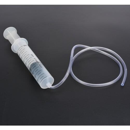 1Pc 100ml Measuring Syringe Large Clear Plastic Syringe With 80cm Clear Tube For Industrial Adhesive Ink