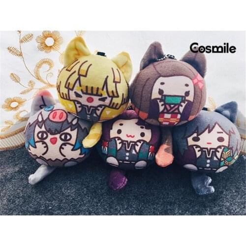 Demon Slayer Kimetsu No Yaiba Kamado Tanjirou Tomioka Giyuu Kochou Shinobu Rengoku Kyoujurou doll soft plush toys keychain