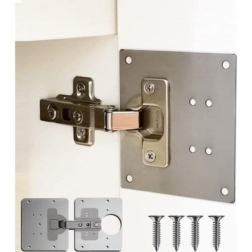 Cabinet Door Hinges Repair Plate Hinges For Cabinet Furniture Drawer Window Stainless Steel Plate Repair Accessory