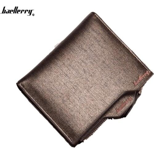 New arrive Baellerry High Quality PU Leather Wallet Men Wallets Vintage Organizer Purse Billfold Zipper Coin Pocket Card holder