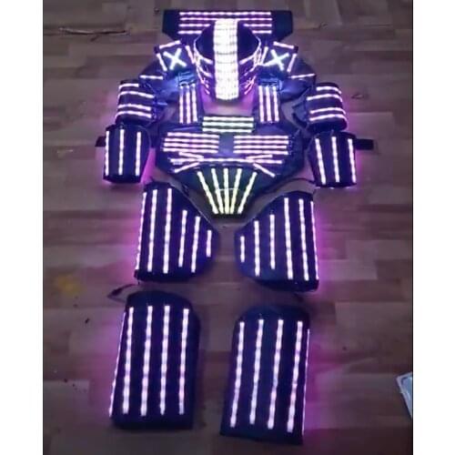 Kryoman robot/ LED Costume /LED Clothing/Light suits/ LED Robot suits/ david robo 2019