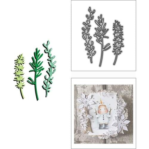 2021 New Leafy Stems Grass Metal Cutting Dies for DIY Scrapbooking Decoration and Card Making Paper Craft Embossing No Stamps