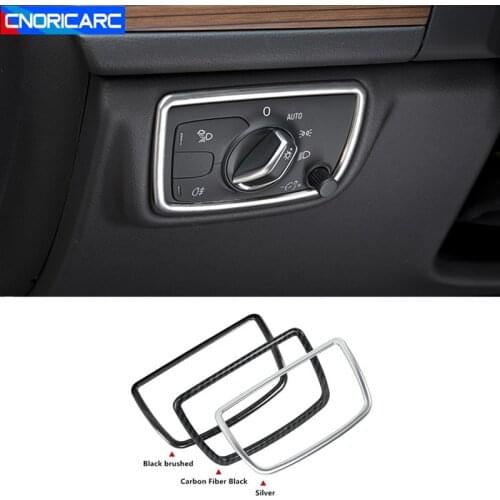 Car Styling Console Head Light Frame Cover Trim For Audi A6 C7 2012-18 Interior Stainless Steel Sticker