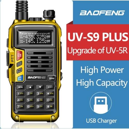 2021 New BaoFeng UV-S9 plus 10W Two Way Radio Walkie Talkie Ham Transceiver 50km Long Range Portable Radio For Hunt Forest City