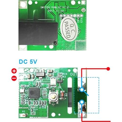 RE5V1C Relay Module 5V WiFi DIY Switch Dry Contact Output Inching/Selflock Working Modes APP/Voice/LAN Control Smart Home