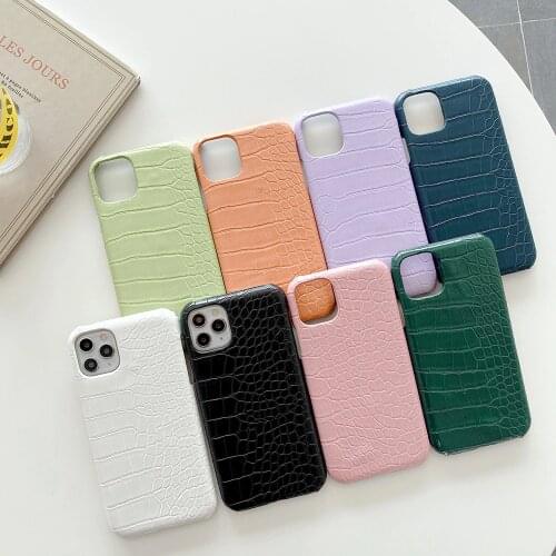Luxury Crocodile Pattern Oil Wax Leather Phone Case for Apple iPhone X Xr Xs 11 12 Mini Pro Max 6 6s 7 8 Plus Cover Case
