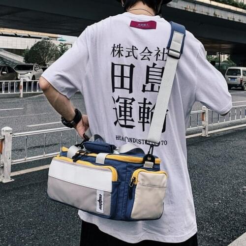 One shoulder messenger bag mens tide brand large capacity mens handbag camera bag travel bag small sports fitness bag tide