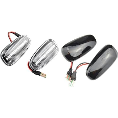 Turn Signal Light, Dynamic Side Indicator Flowing Side Marker Repeater Smoke Compatible for Old Opel Astra Zafira