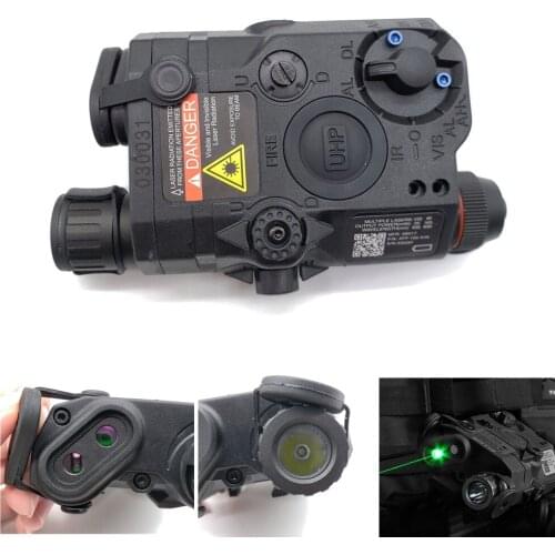 Element Arisoft Tactical Military Airsoft AN/PEQ-15 Battery Case Laser Green Dot Laser With White LED Flashlight and IR Lens