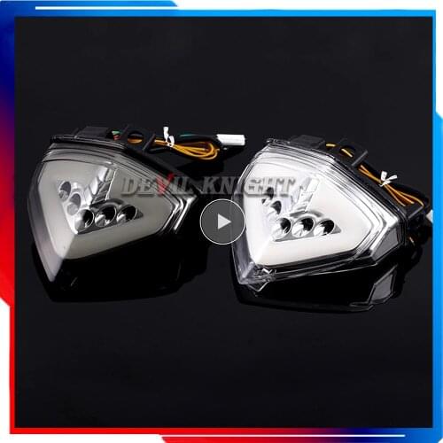 For HONDA Motorcycle Taillight CB1000R 2008-2013 CBR600F LED Blinker Tail Light Motorcycle Turn Signal Light Rear Brake CB1000R